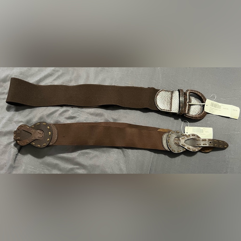 2 nwt Chicos belts size large